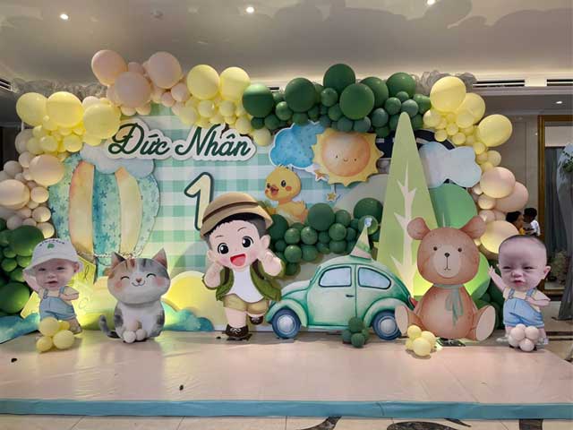 Mẫu Backdrop Thôi Nôi Bé Trai Tuổi Tỵ Mẫu Backdrop Thôi Nôi Bé Trai Tuổi Tỵ