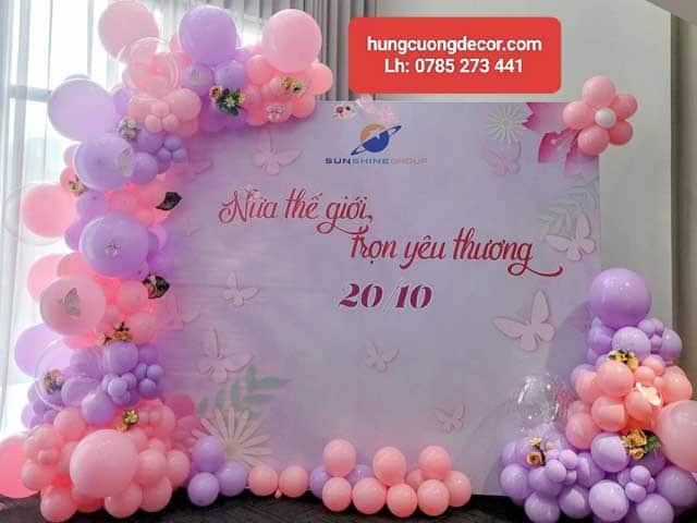 Mẫu backdrop 8/3 thịnh hành 2025