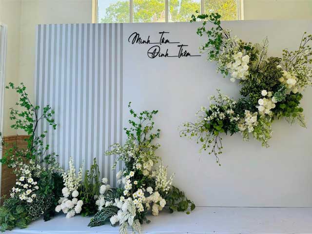 Trang trí backdrop cưới cho các cặp đôi Trang trí backdrop cưới cho các cặp đôi