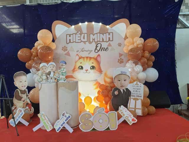 Trang trí tiệc đầy tháng