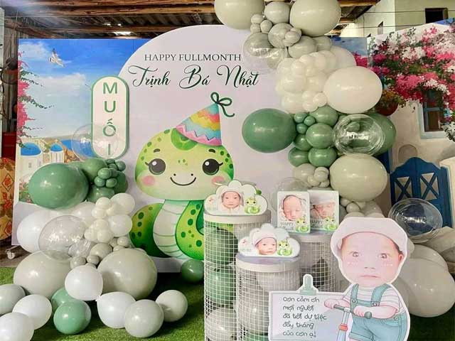 Mẫu Trang Trí Đầy Tháng, Thôi Nôi Đẹp HCM