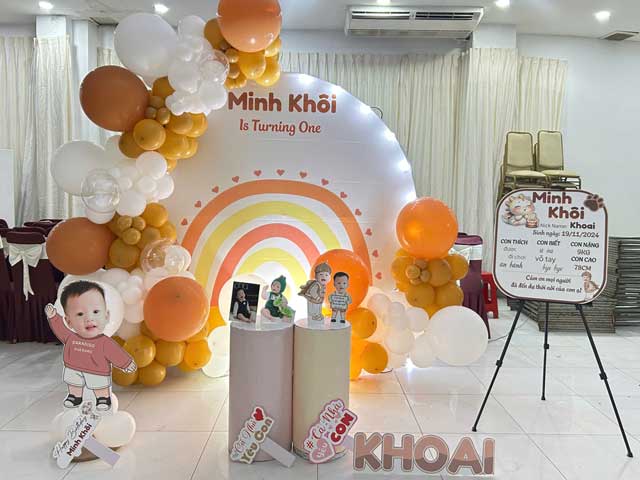 Backdrop Sinh Nhật Bé Trai Đơn Giản, Đẹp Backdrop Sinh Nhật Bé Trai Đơn Giản, Đẹp