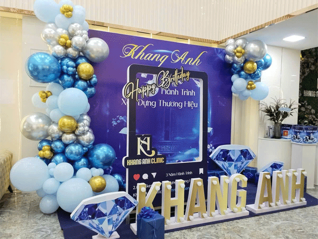 Backdrop sinh Nhật Công Ty