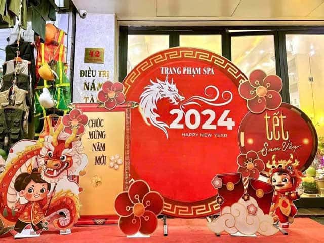 Nhận trang trí backdrop tất niên tại HCM