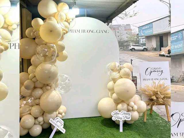 Background khai trương chụp ảnh đẹp