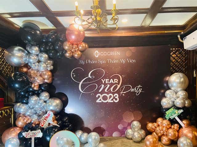 Background Tiệc Cuối Năm Sang Trọng