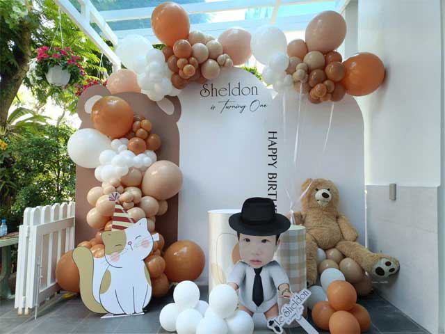 Bòng Bay Sinh Nhật Tông Nâu Đẹp Bòng Bay Sinh Nhật Tông Nâu Đẹp