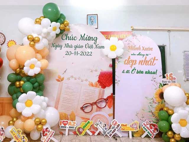 Bóng bay trang trí 20/11