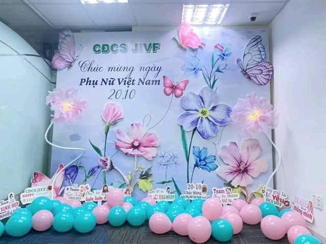 Các họa tiết trên background 8/3