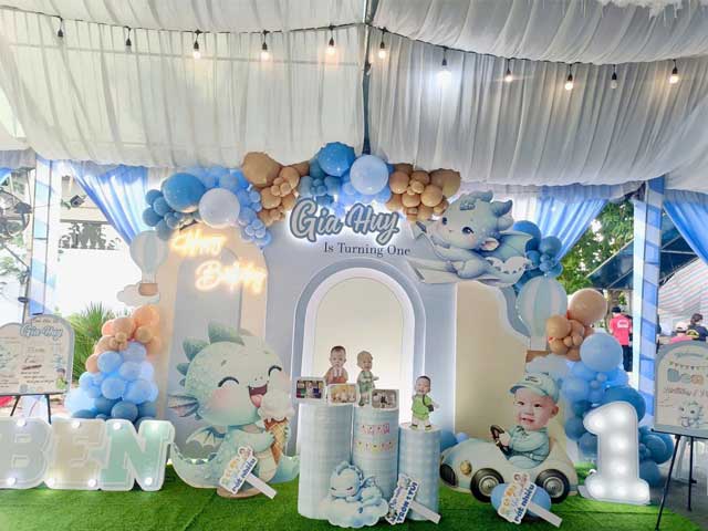 Backdrop Bong Bóng Sinh Nhật