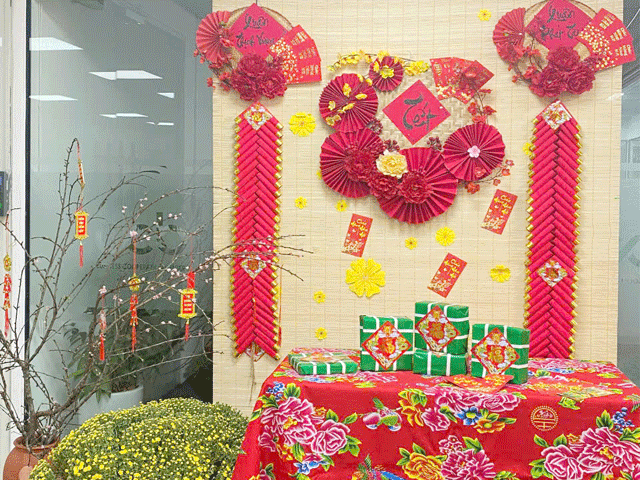 Decor Tết Văn Phòng Decor Tết Văn Phòng