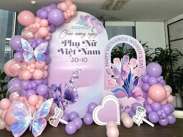 Dịch Vụ Trang Trí Backdrop 8/3 Chuyên Nghiệp