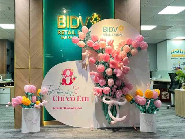 Trang trí hình trái tím ngày 8/3 Trang trí hình trái tím ngày 8/3