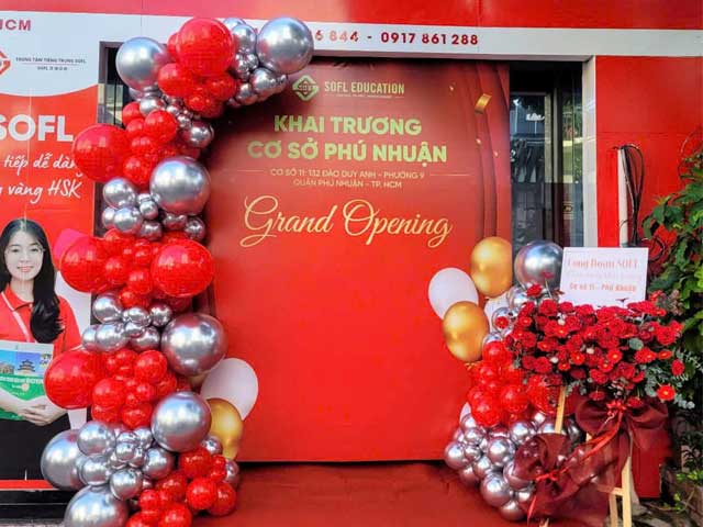 Dịch vụ trang trí khai trương giá rẻ