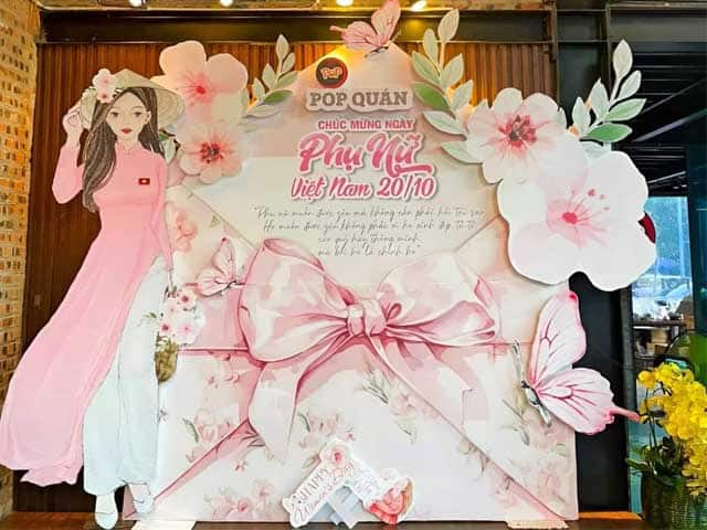 Dịch vụ trang trí ngày Quốc tế phụ nữ trọn goi