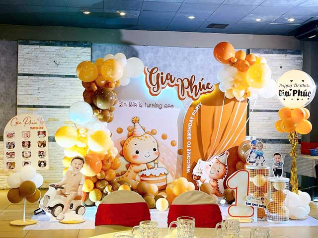 Dịch vụ trang trí sinh nhật trọn gói cho bé