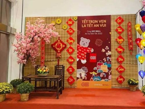 Trang trí tiểu cảnh tết 2025