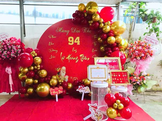 Trang Trí Backdrop Tiệc Mừng Thọ Tại Tp Hcm Trang Trí Backdrop Tiệc Mừng Thọ Tại Tp Hcm