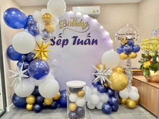 Gói Trang Trí Sinh Nhật Sếp Trọn Gói