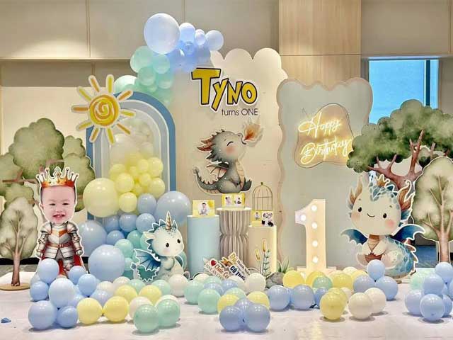 Gói trang trí thôi nôi trọn gói