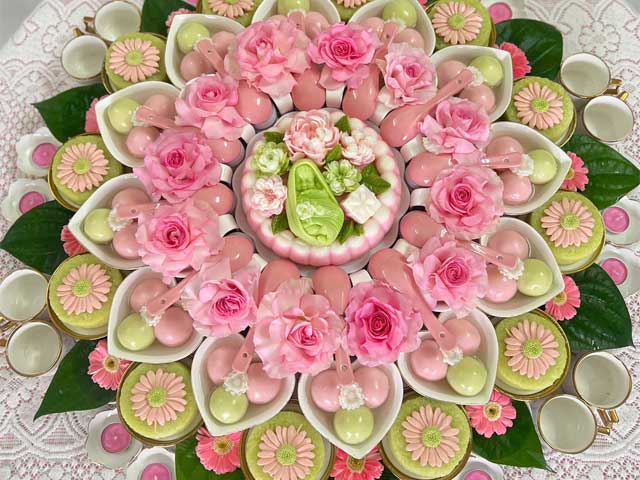 Mâm cúng đầy tháng, thôi nôi cho bé gái tuổi Tỵ