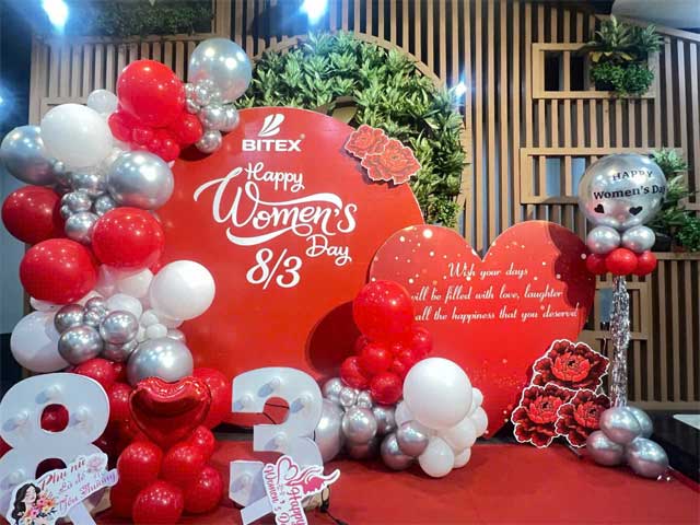 Mẫu Backdrop 8/3 Đẹp Tại Văn Phòng