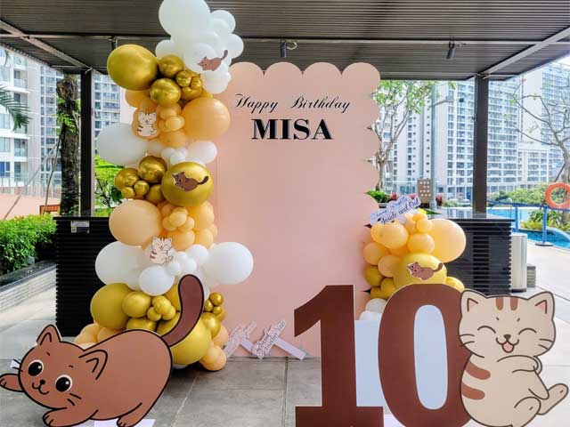 Mẫu Backdrop Thôi Nôi Tuổi Tỵ 2026