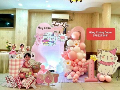 Mẫu Trang Trí Thôi Nôi Sinh Nhật Cho Bé Gái Đẹp Hóc Môn