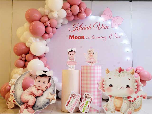 Mẫu Trang Trí Sinh Nhật Bé Gái Đẹp