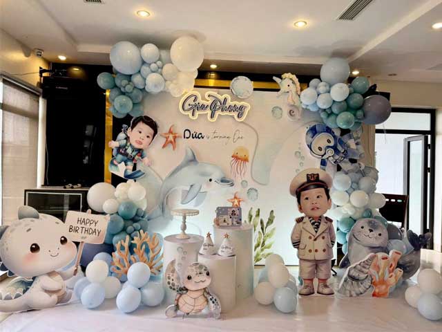 Concept Trang Trí Thôi Nôi Cho Bé Trai Tuổi Tỵ