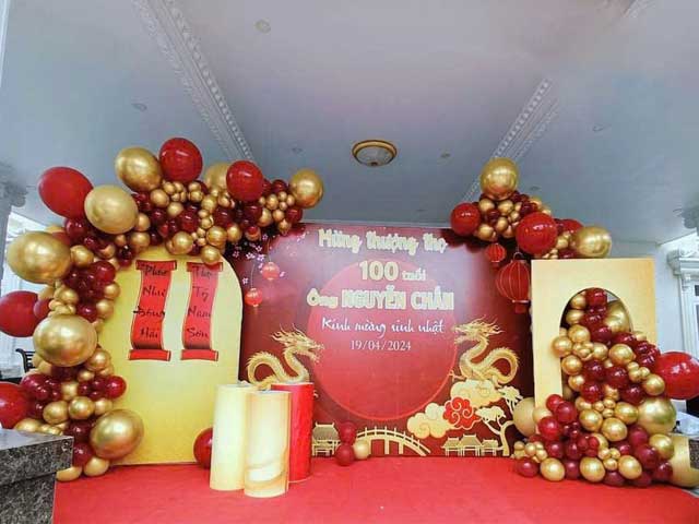 Backdrop Mừng Thọ Đẹp, Giá Rẻ