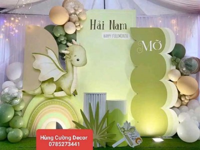 Top 20 mẫu backdrop trang trí tiệc đầy tháng cho bé tuổi Rồng