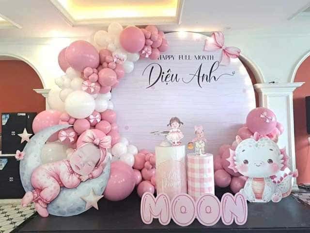 Dịch vụ trang trí đầy tháng Bình Dương