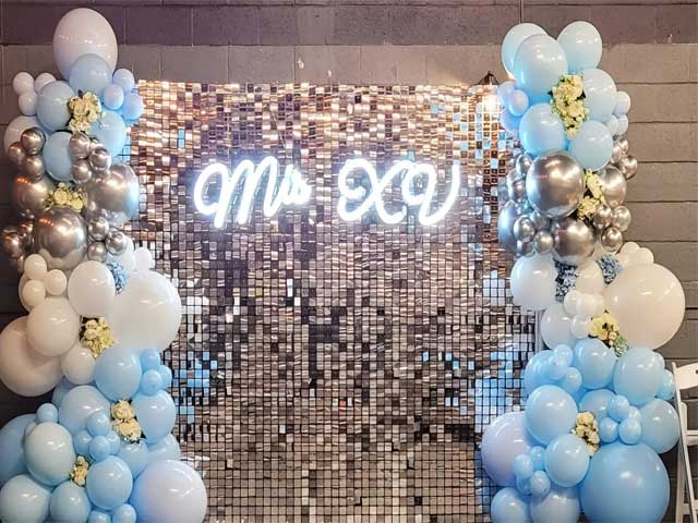 Rèm sequin trang trí sự kiện