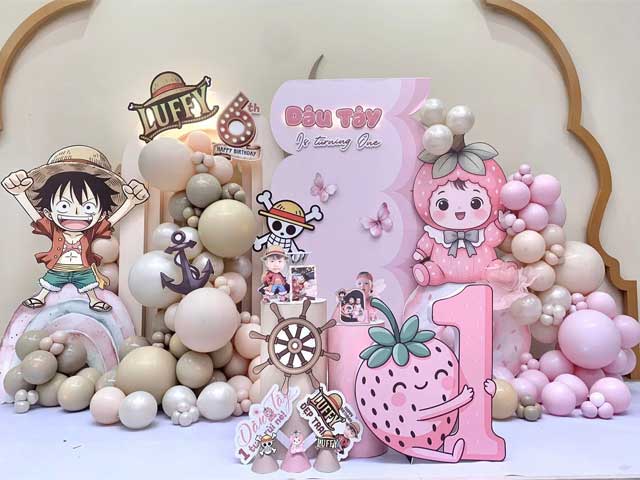 Set bóng trang trí thôi nôi cho bé tại nhà