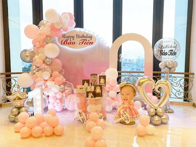 Set Up Sinh Nhật Bé Gái Tại Nhà