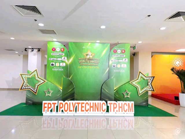 Backdrop hiflex, formex, 3d khai trương