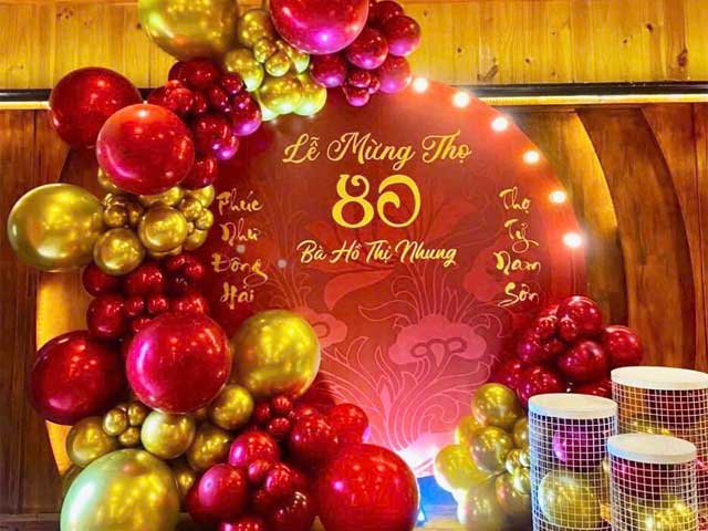 Backdrop Mừng Thọ Ông Bà