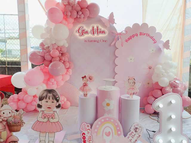 Thuê Decor Sinh Nhật Bé Gái Giá Rẻ Khu Vực Đặng Thúc Vịnh