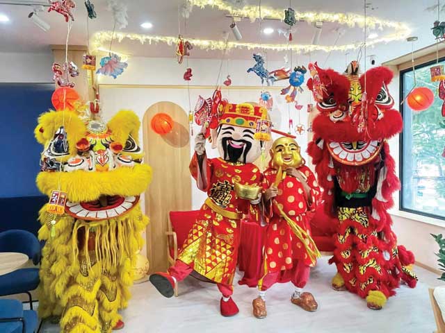 Cho thuê múa lân trung thu tại chung cư