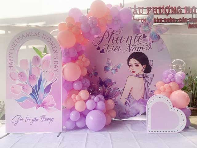 Tổng Hợp Mẫu Backdrop 8/3 Đẹp Hiện Nay