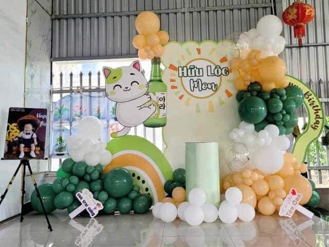 Set trang trí đầy tháng giá rẻ