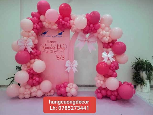 Ý tưởng trang trí backdrop 8/3 tại văn phòng đẹp và ấn tượng