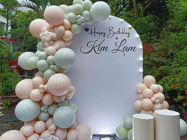 Trang trí bong bóng giá rẻ tại Quận 12