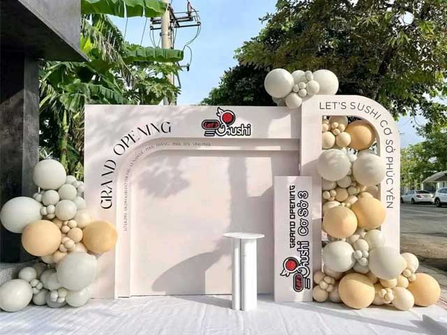 Backdrop khai trương thẩm mỹ viện