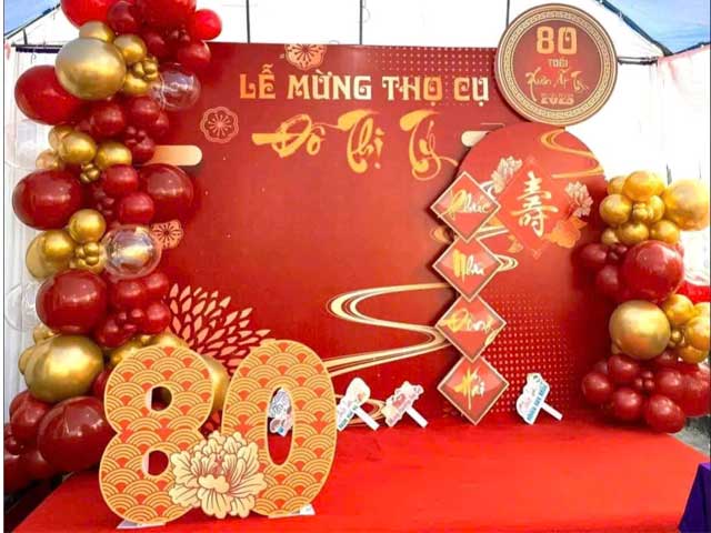 Gói Trang Trí Tiệc Mừng Thọ Giá Rẻ Gói Trang Trí Tiệc Mừng Thọ Giá Rẻ