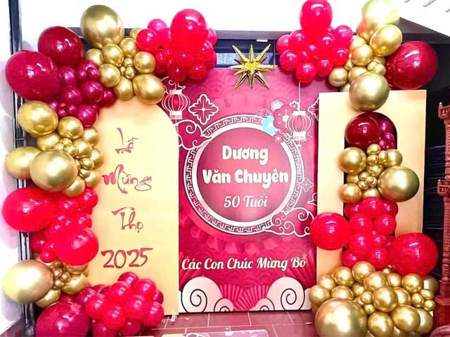 Trang Trí Sân Khấu Lễ Mừng Thọ Tại Nhà Hàng Trang Trí Sân Khấu Lễ Mừng Thọ Tại Nhà Hàng