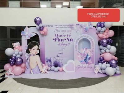 Tổng Hợp Một Số Mẫu Backdrop Decor 8/3 Đẹp Được Ưu Chuộng Hiện Nay