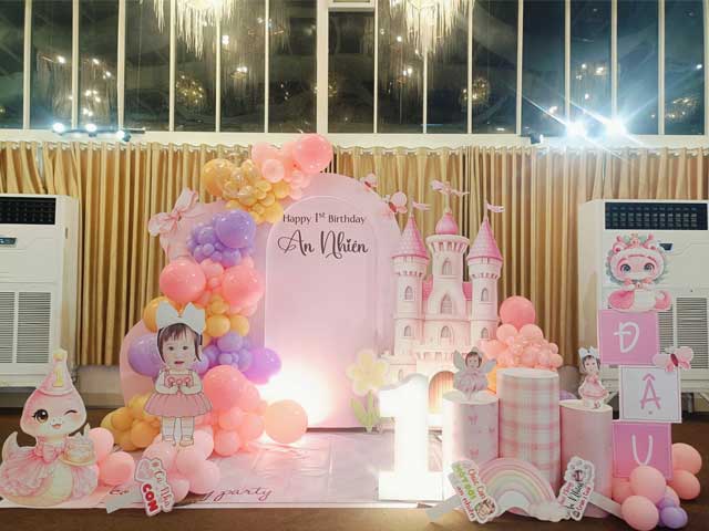 Trang Trí Sinh Nhật Bé Gái Chủ Đề Công Chúa