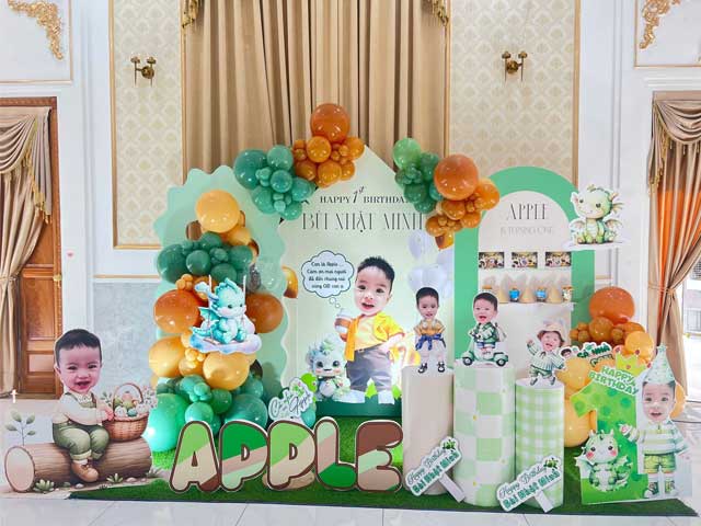 Trang trí thôi nôi bé trai tuổi rồng
